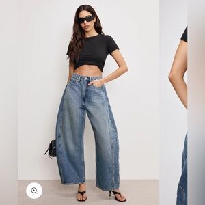 Good American GOOD EXTREME BARREL JEANS
